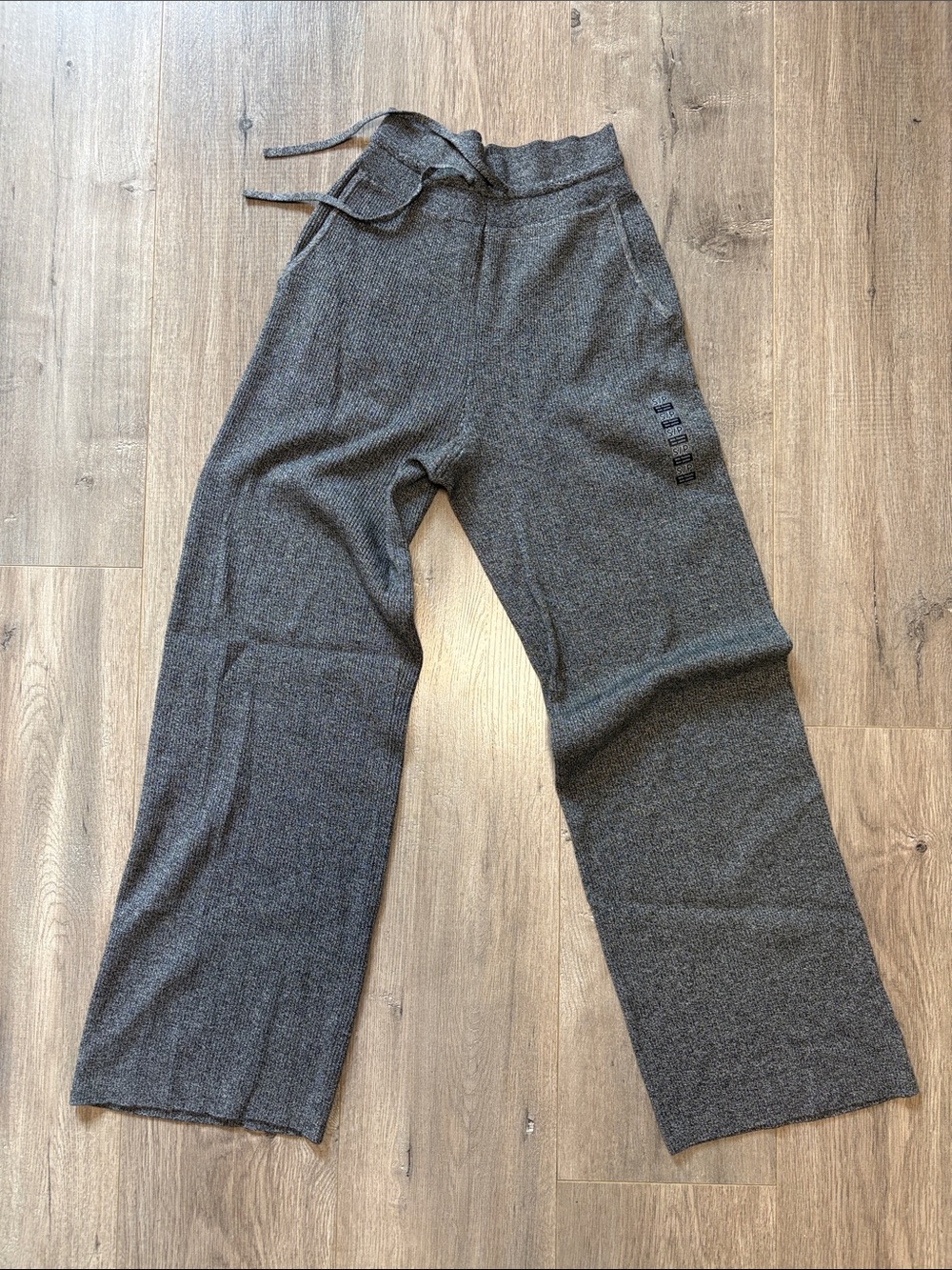 Uniqlo Wide-Leg Knit Pants - Gray